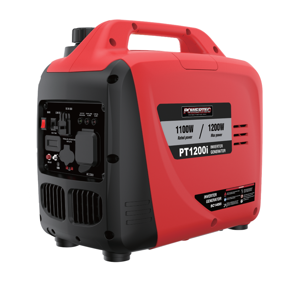 Picture of Powertec 1200W/1.5kVA  Silenced Inverter Generator