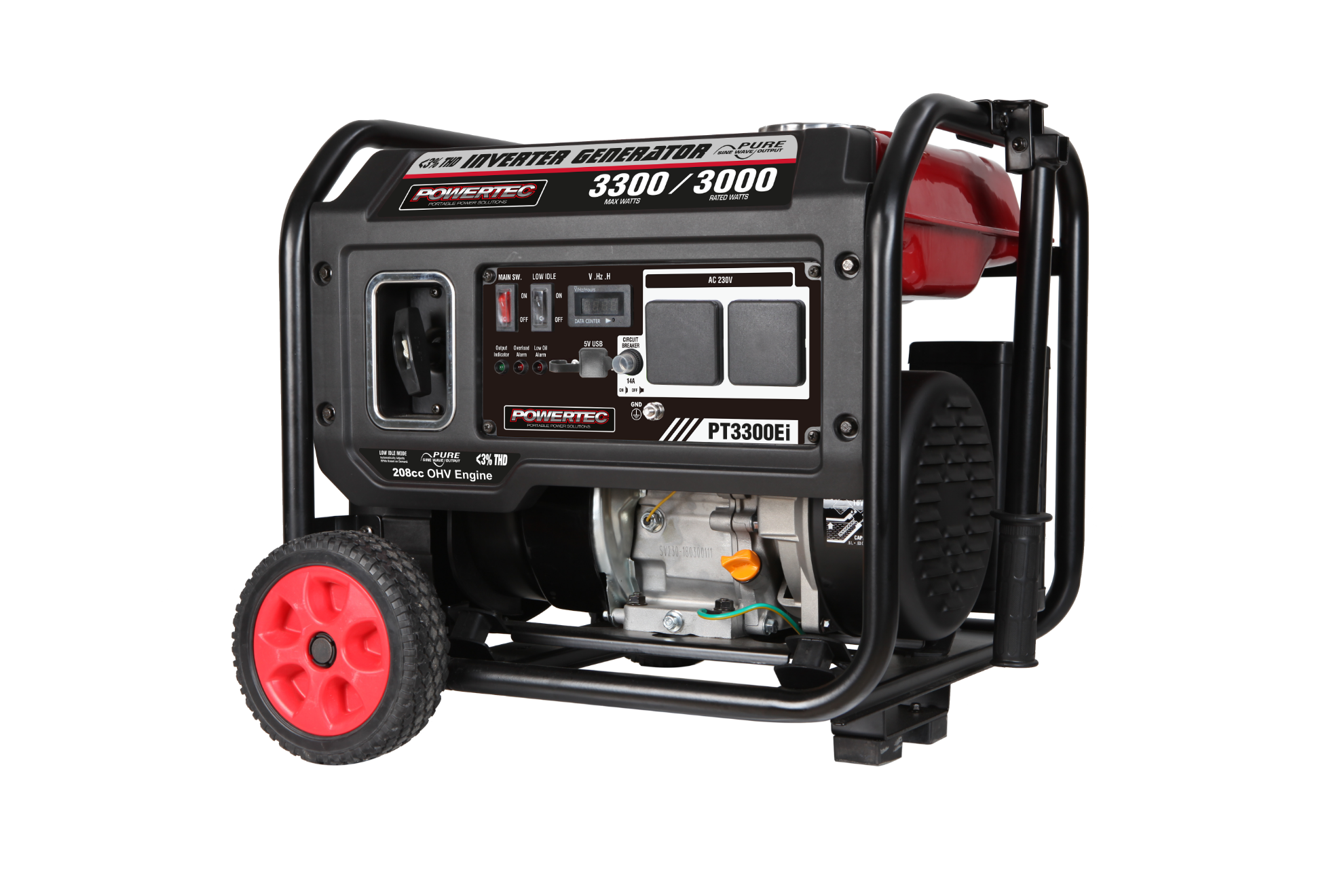 Picture of Powertec 3300W/4.2kVA Inverter Generator