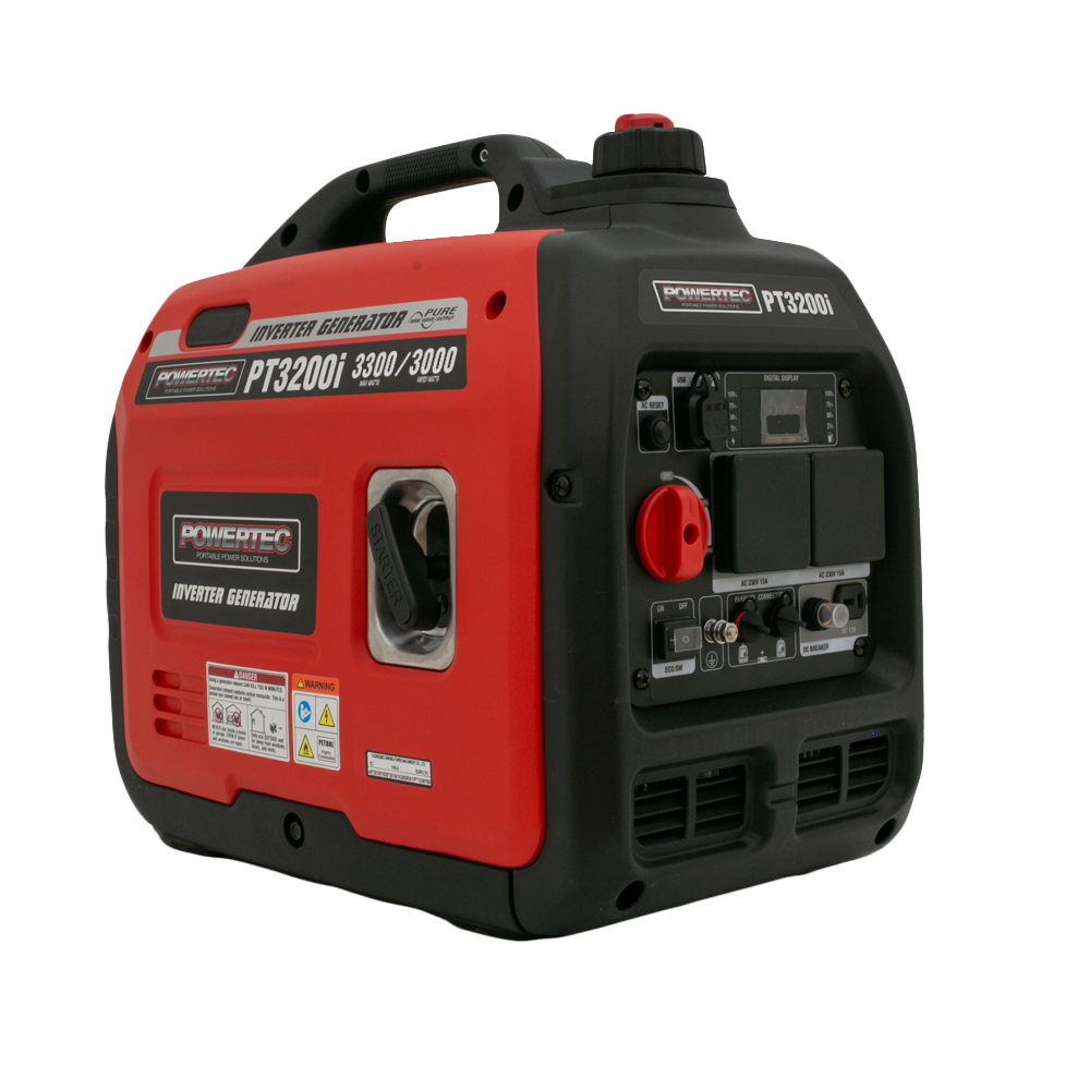 Picture of Powertec 3300W/4.2kVA Silenced Inverter Generator